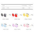 2020 new arrivals Colorful shells fashion personalezed cute rimless shades custom designer luxury metal Flame sunglasses women